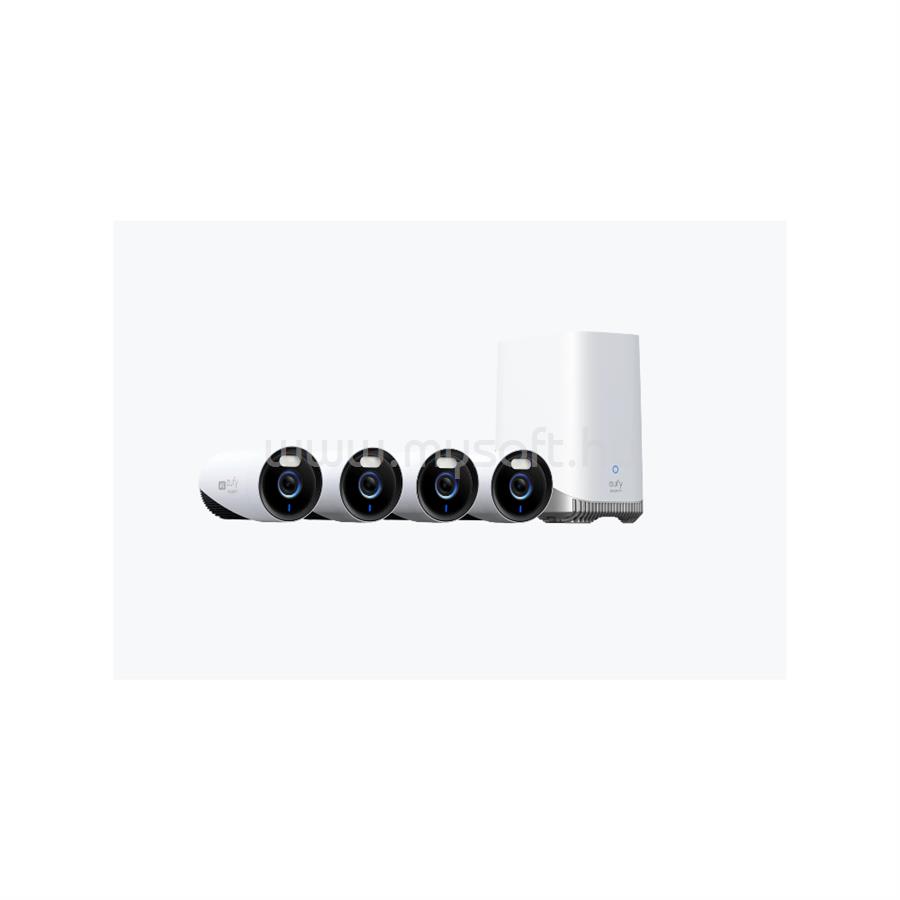 ANKER E8600323 EUFYCAM2C E330 biztonsági kamera rendszer (4+1) 4K, HomeBase 3 vezérlővel, 1TB, vízálló, kül-beltéri
