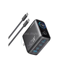 ANKER Hálózati Töltő, 3xUSB-C 1xUSB-A 140W, sötétszürke - B2697GZ1 B2697GZ1 small