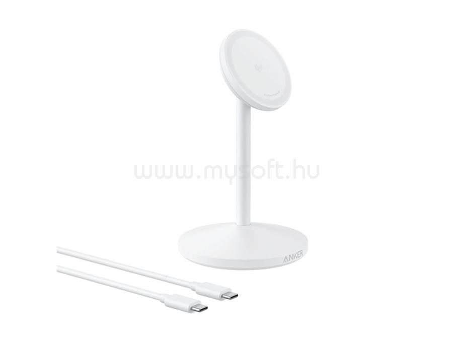ANKER MagGo Wireless Charger vezeték nélküli töltő fehér (A25X1H21)