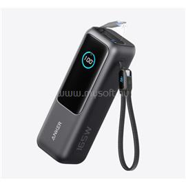 ANKER A1695H11 powerbank Zolo 25000mAh, 165W, Beépített USB-C kábel behúzható (fekete) A1695H11 small