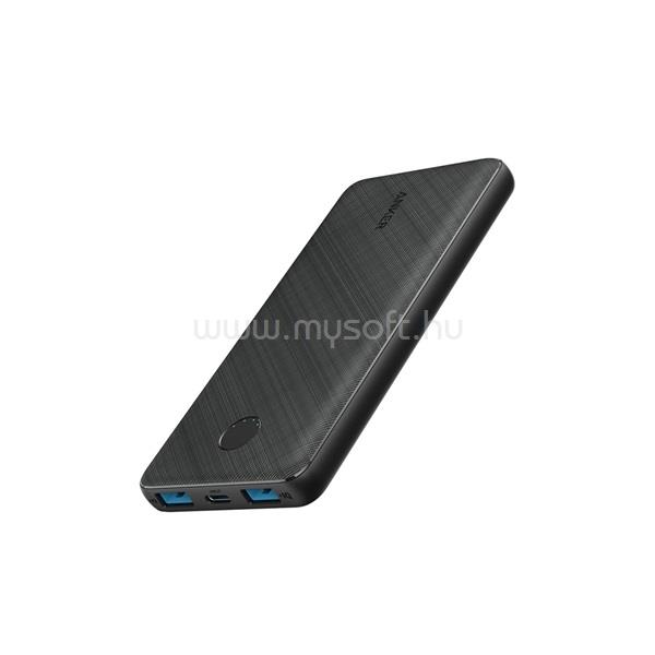 ANKER PowerCore Slim Powerbank 10000mAh, 2xUSB-A, USB-C, fekete - A1247G11
