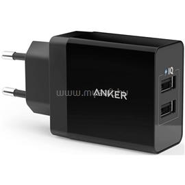 ANKER PowerPort II 2 Hálózati Töltő, 2 portos, 24W USB, fekete -  A2021L11 A2021L11 small