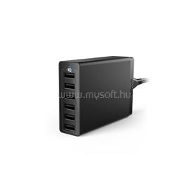 ANKER PowerPort6 Hálózati Töltő, 6 port, 60W, USB PowerIQ, fekete - A2123L12 A2123L12 small