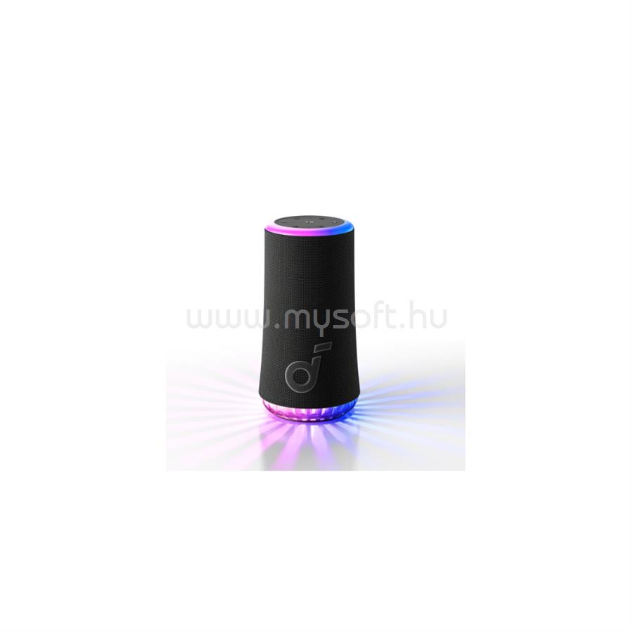 ANKER Soundcore Glow, 30W, vízáll Bluetooth hangszóró (fekete)
