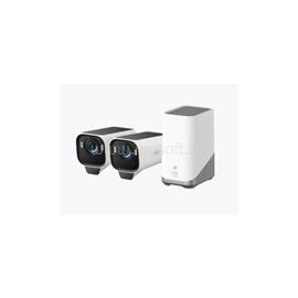 ANKER T88923W1 EUFYCAM S3 Pro Biztonsági Kamera Rendszer (2+1) 4K UHD, Beépített Napelem, BionicMind, kültéri T88923W1 small