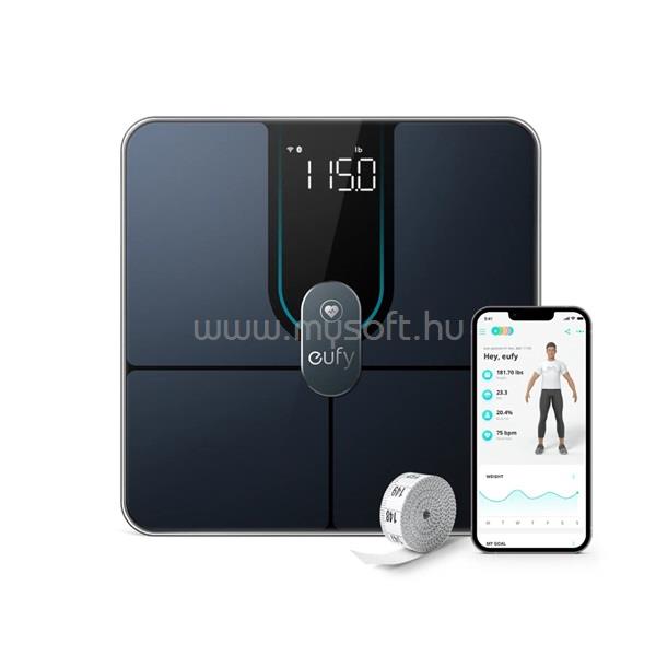 ANKER T9149111 EUFY Okosmérleg, Smart Scale P2 Pro, WiFi-s, Bluetooth-os, Vízálló, fekete