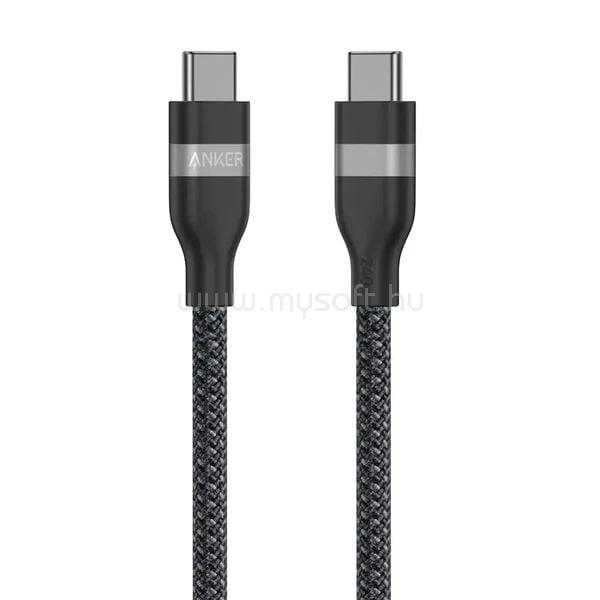 ANKER USB-C - USB-C töltőkábel 240W, 0,9m fekete (A82E2H11)