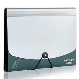 ANTILOP Irattartó mappa, harmonikamappa, 12 rekeszes, műanyag Antilop, zöld ANTILOP_A5558Z small