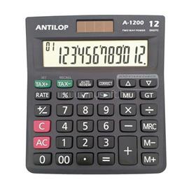 ANTILOP Számológép asztali 12 számjegy nagy, döntött kijelző A-1200 ANTILOP_A1200 small