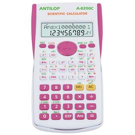 ANTILOP Számológép tudományos 240 funkciós pink A-8200C ANTILOP_A8200CP small