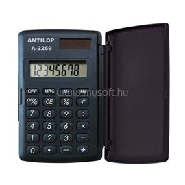 ANTILOP Zsebszámológép 8 digit fedeles napelemes gumírozott gombokkal A-2269 ANTILOP_19317 small