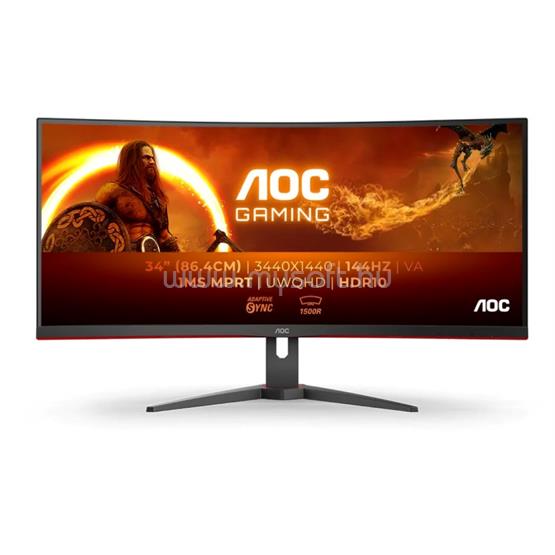 AOC CU34G2XE/BK ívelt Gaming Monitor