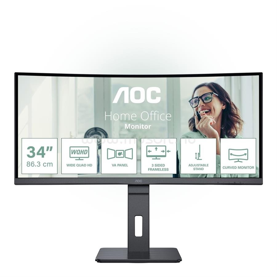 AOC CU34P3CV ívelt Monitor