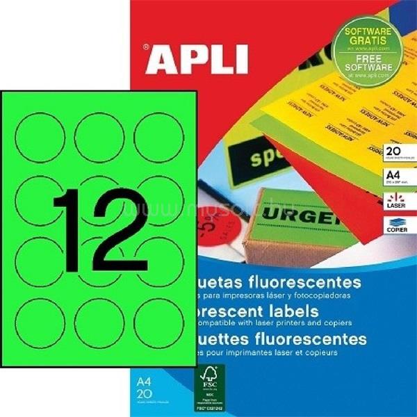 APLI 2869 60mm 240db-os zöld etikett