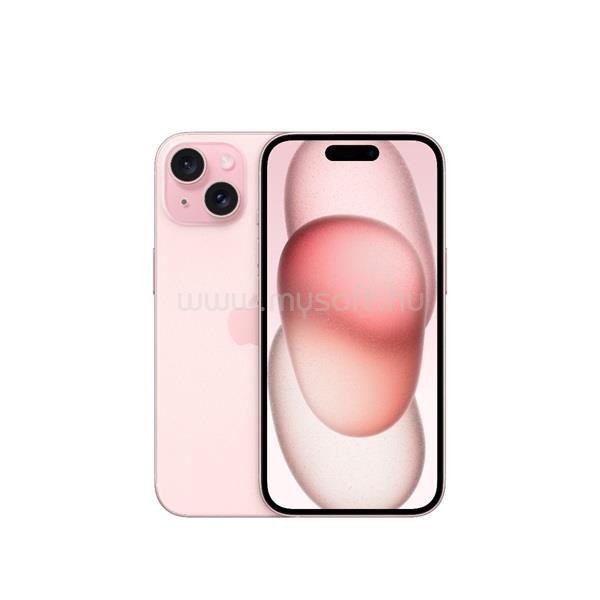 APPLE iPhone 15 5G Dual-SIM 128GB (rózsaszín)