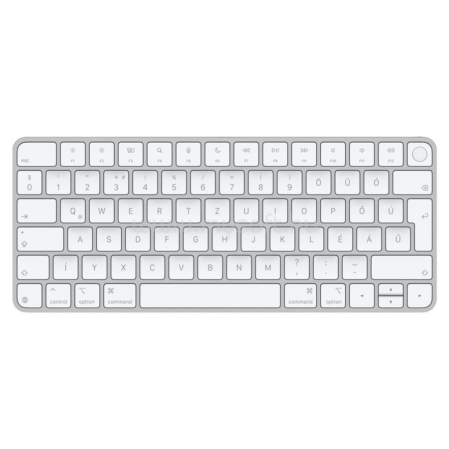 APPLE Magic Keyboard 2024 vezeték nélküli USB-C billentyűzet Touch ID-val Apple chipes Mac-modellekhez (magyar, fehér)