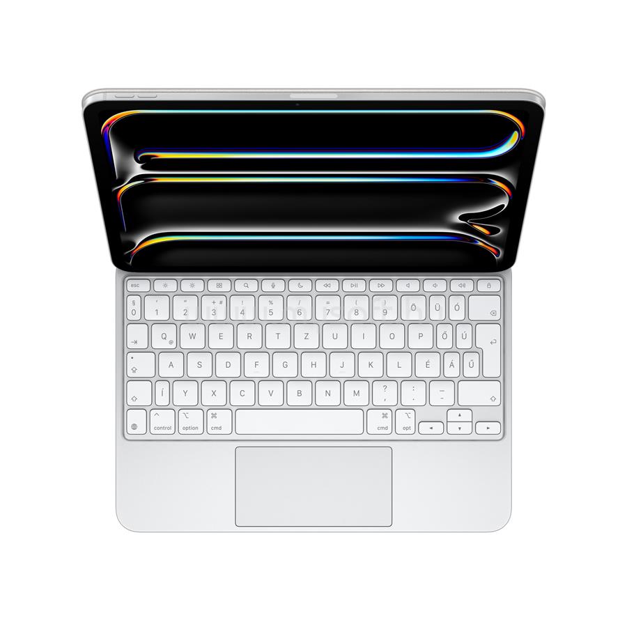 APPLE MAGIC KEYBOARD billentyűzettok 11" iPad Prohoz (M4)  (magyar, fehér)