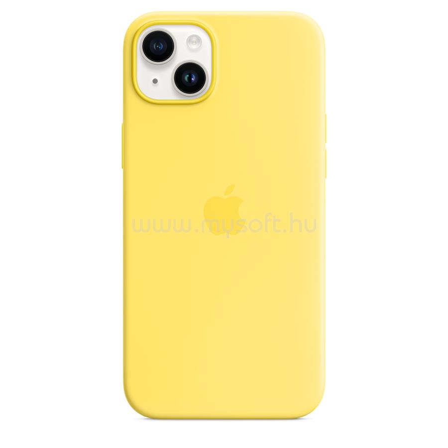 APPLE MagSafe-rögzítésű iPhone 14 Plus szilikontok (kanárisárga)