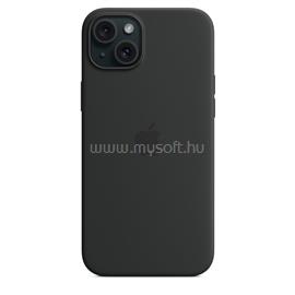 APPLE MagSafe-rögzítésű iPhone 15 Plus szilikontok (fekete) MT103ZM/A small