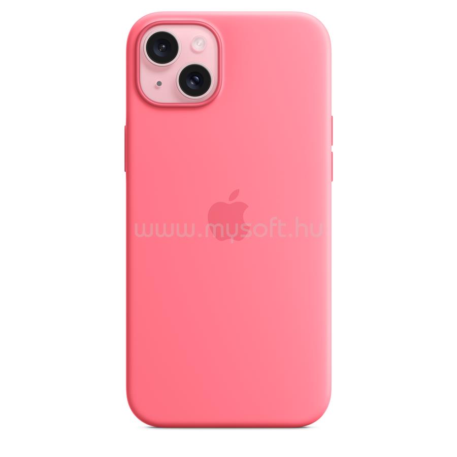 APPLE MagSafe-rögzítésű iPhone 15 Plus szilikontok (rózsaszín)