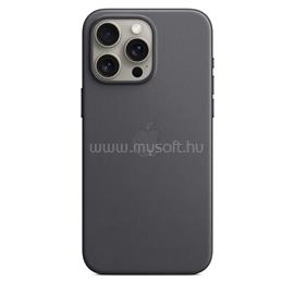 APPLE MagSafe-rögzítésű iPhone 15 Pro Max FineWoven szövettok (fekete) MT4V3ZM/A small