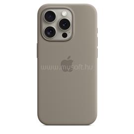 APPLE MagSafe-rögzítésű iPhone 15 Pro szilikontok (agyag) MT1E3ZM/A small