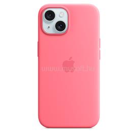 APPLE MagSafe-rögzítésű iPhone 15 szilikontok (rózsaszín) MWN93ZM/A small