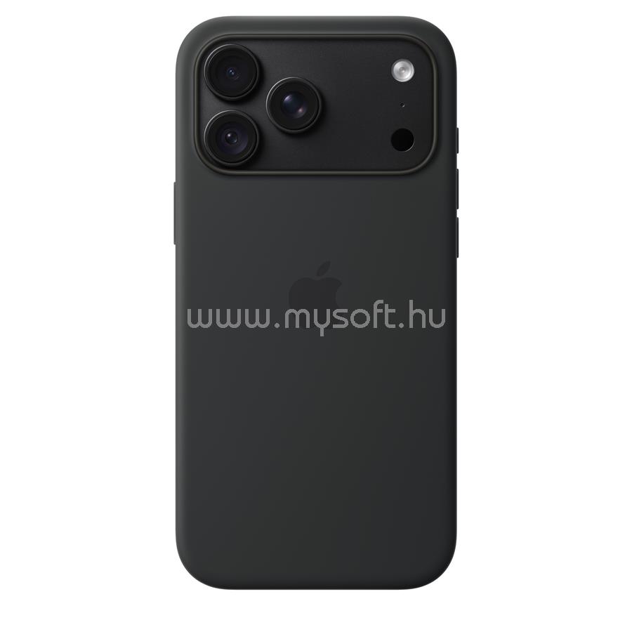 APPLE MagSafe-rögzítésű iPhone 18 Pro Max szilikon tok (fekete)