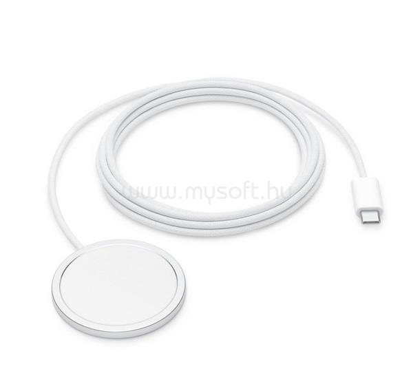 APPLE MagSafe töltő (Type-C, gyorstöltő, wireless, MagSafe, 200cm, MGDM4ZM/A utód) FEHÉR
