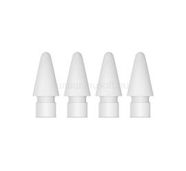 APPLE Pencil érintőképernyő ceruza póthegy 4db (szilikon, Pencil kompatibilis, MLUN2ZM/A utód) FEHÉR MX763ZM/A small