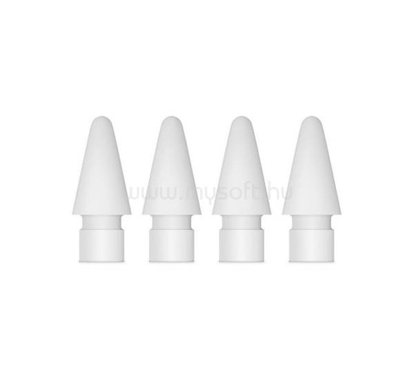 APPLE Pencil érintőképernyő ceruza póthegy 4db (szilikon, Pencil kompatibilis, MLUN2ZM/A utód) FEHÉR