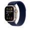 APPLE Watch 49mm Loop:  Blue Trail Loop - S/M - Natural Titanium Finish MXTT3ZM/A small