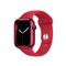 APPLE Watch S7 GPS-es (45mm)  piros alumínium tok, piros szilikon sportszíjas okosóra MKN93HC/A small