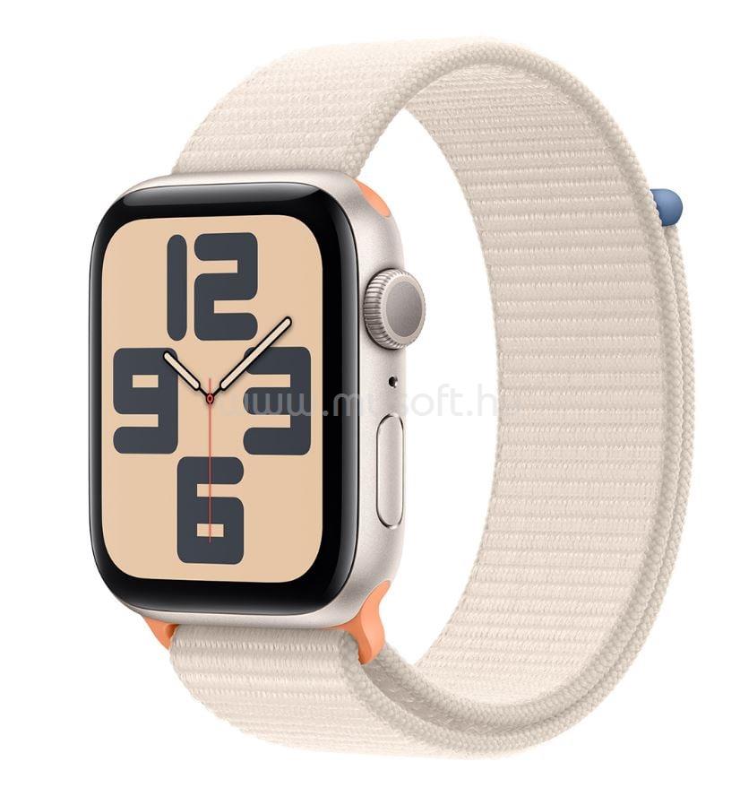 APPLE Watch SE 2 GPS 44mm csillagfény alumíniumtok, csillagfény sportpánt okosóra