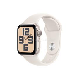 APPLE Watch SE 2 (2024) GPS (40 mm) csillagfény alumíniumtok, csillagfény sportszíj (S/M) MXEF3QH/A small