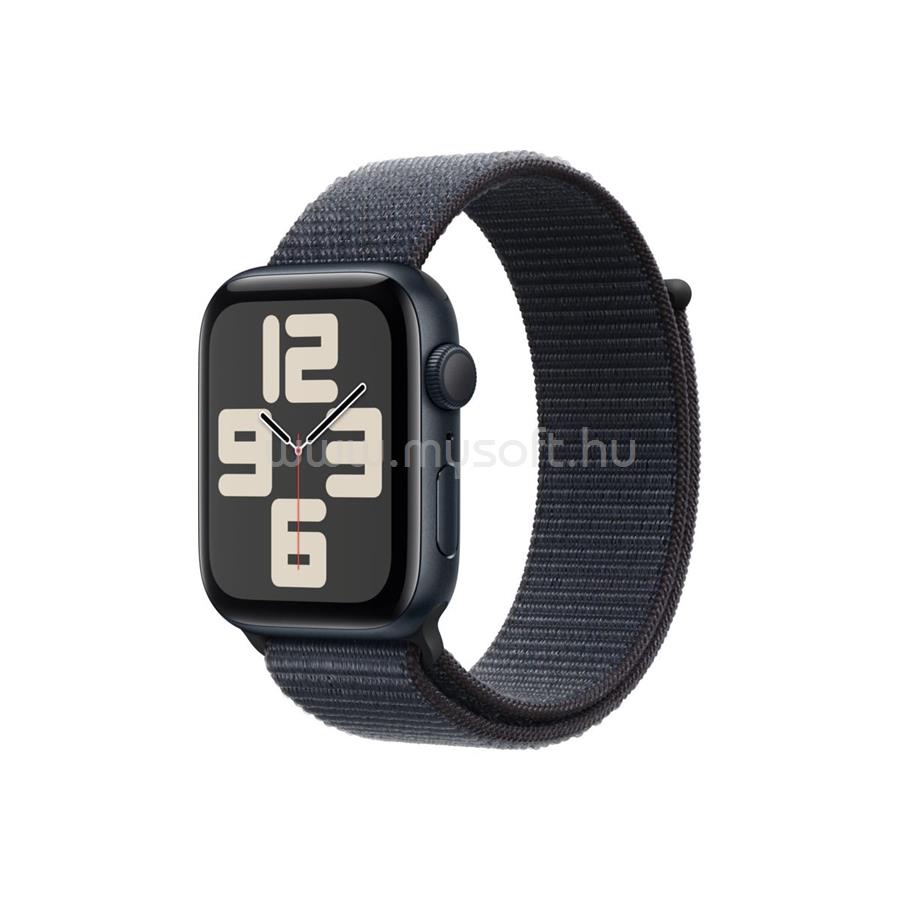 APPLE Watch SE 2 (2024) GPS (44 mm) éjfekete alumíniumtok, tinta sportpánt