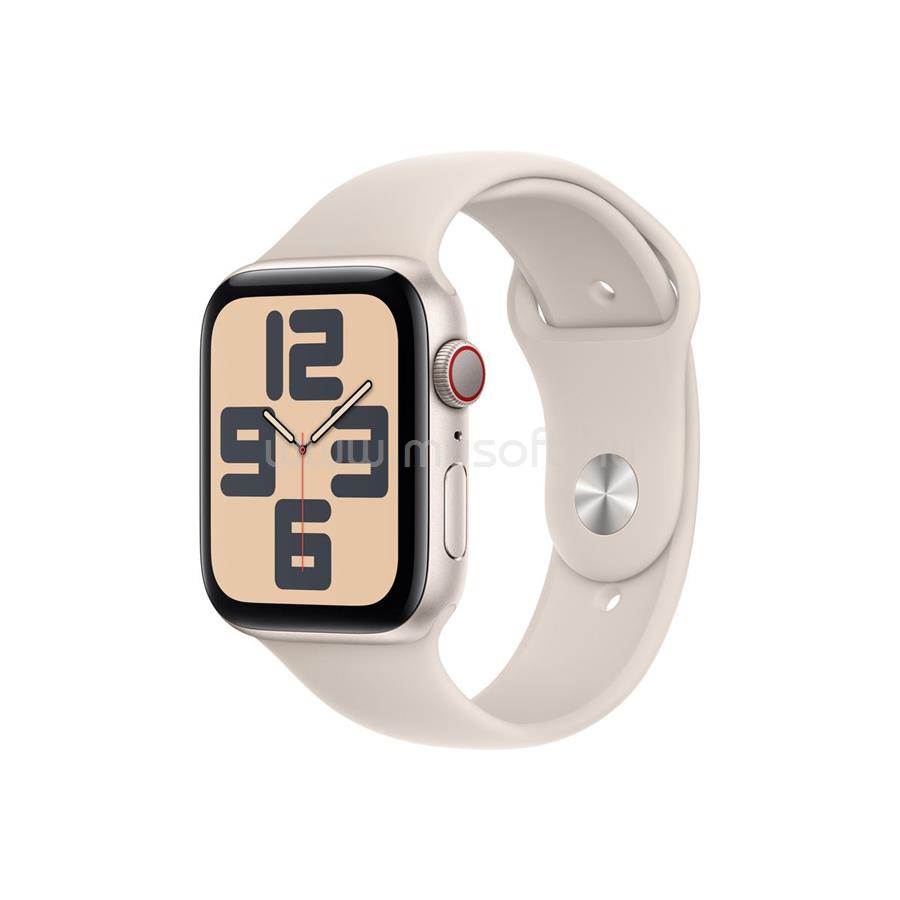 APPLE Watch SE 2 GPS + Cellular (44 mm) csillagfény alumínium tok, csillagfény sportszíj (S/M)