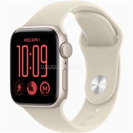 APPLE Watch SE 3 GPS (40 mm) csillagfény alumíniumtok, homok sportszíj (M/L) MJKW4MP/A small