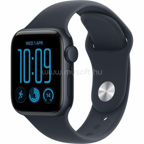APPLE Watch SE 3 GPS (40 mm) éjfekete alumíniumtok, tengerészkék sportszíj (M/L)