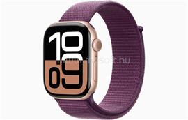 APPLE Watch Series 10 GPS + Cellular (46mm) rozéarany alumíniumtok, szilva sportszíj MWY83QH/A small