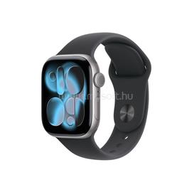 APPLE Watch Series 11 GPS + Cellular (42mm) asztroszürke alumíniumtok, éjfekete sportszíj (S/M) MF8A4MP/A small