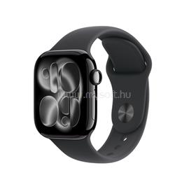 APPLE Watch Series 11 GPS + Cellular (42mm) kozmoszfekete alumíniumtok, éjfekete sportszíj (S/M) MF834ZR/A small