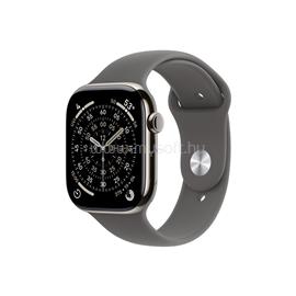 APPLE Watch Series 11 GPS + Cellular (42mm) natúr titántok, kőszürke sportszíj (M/L) MF8N4MP/A small