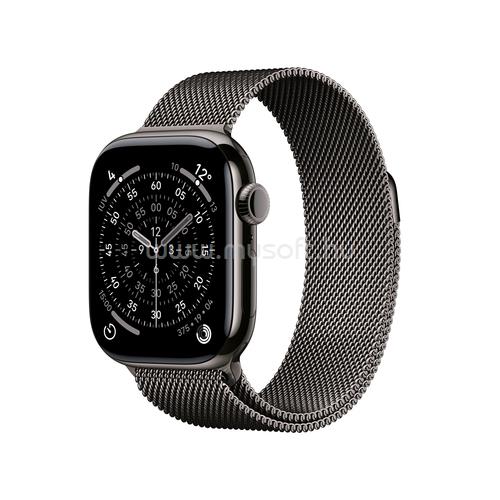 APPLE Watch Series 11 GPS + Cellular (42mm) palaszürke titántok, palaszürke milánói szíj