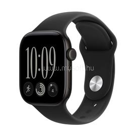 APPLE Watch Series 12 GPS + Cellular (42mm) fekete alumíniumtok, fekete sportszíj (S/M) MJG04MP/A small