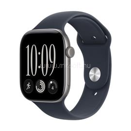 APPLE Watch Series 12 GPS + Cellular (46mm) asztroszürke alumíniumtok, tengerészkék sportszíj (M/L) MJG74MP/A small