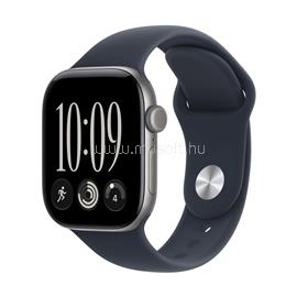 APPLE Watch Series 12 GPS (42mm) asztroszürke alumíniumtok, tengerészkék sportszíj (S/M) MJE74MP/A small