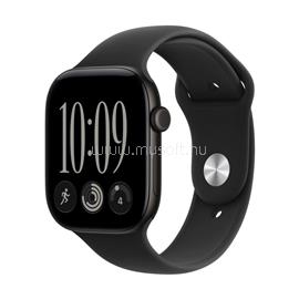 APPLE Watch Series 12 GPS (46mm) fekete alumíniumtok, fekete sportszíj (S/M) MJEK4MP/A small