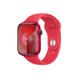 APPLE Watch Series 9 GPS + Cellular (45mm) (PRODUCT)RED alumínium tok, (PRODUCT)RED sportszíj (M/L) okosóra MRYG3QF/A small