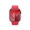 APPLE Watch Series 9 GPS + Cellular (45mm) (PRODUCT)RED alumínium tok, (PRODUCT)RED sportszíj (S/M) okosóra MRYE3QF/A small